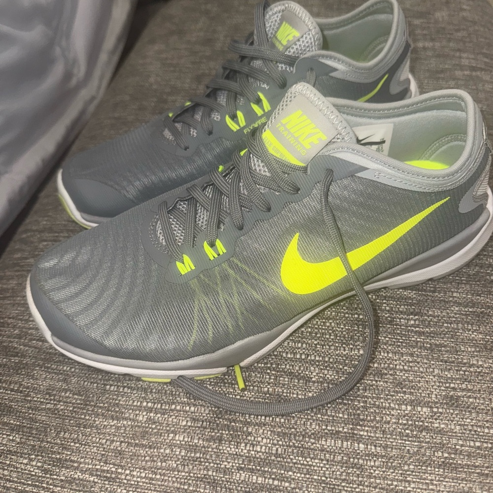 Nike women’s Gray and Neon yellow Athletic Shoes